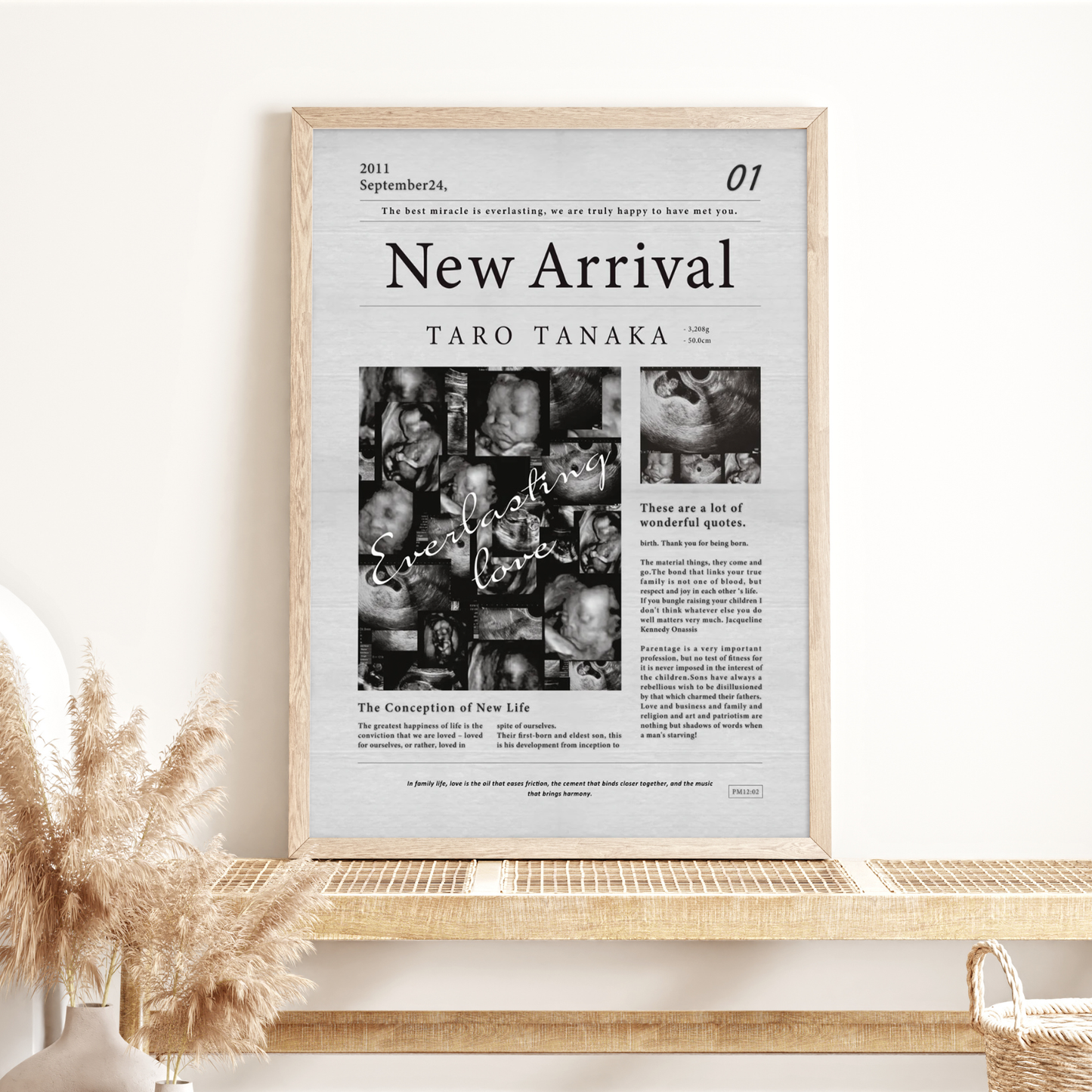 【セットでお得!30%OFF】英字新聞< classic >(エコー写真10~12枚】)