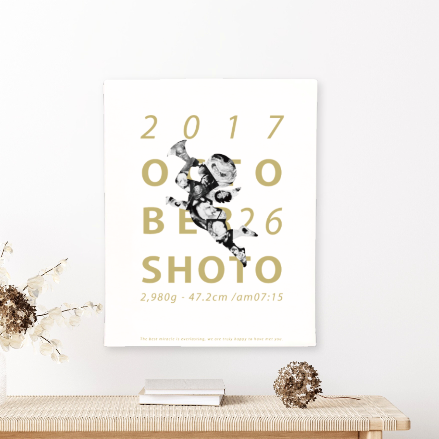 【セットでお得!30%OFF】天使 Gold‐エコーキャンバス(エコー写真10~12枚)