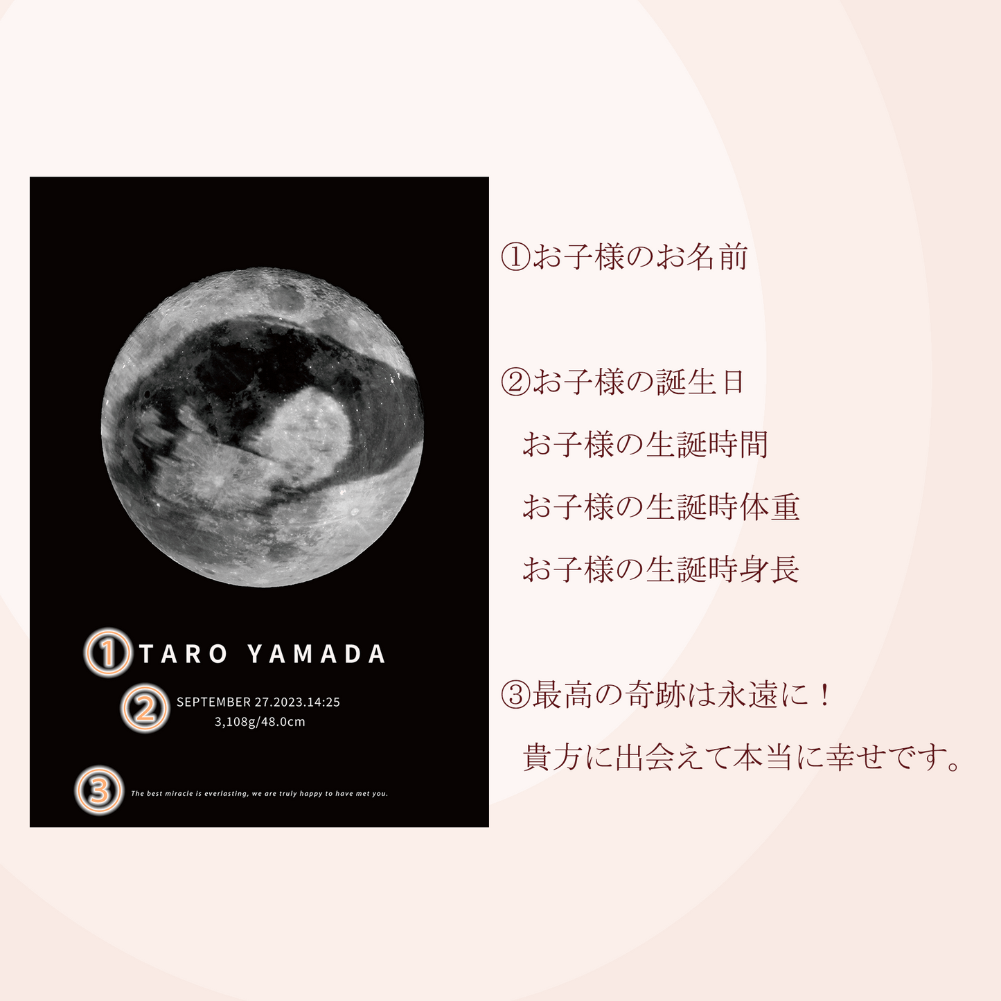 エコー写真ポスターの記載内容