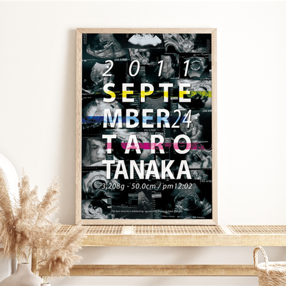 【セットでお得！30％OFF】Background< black＆white >（エコー写真10~12枚）
