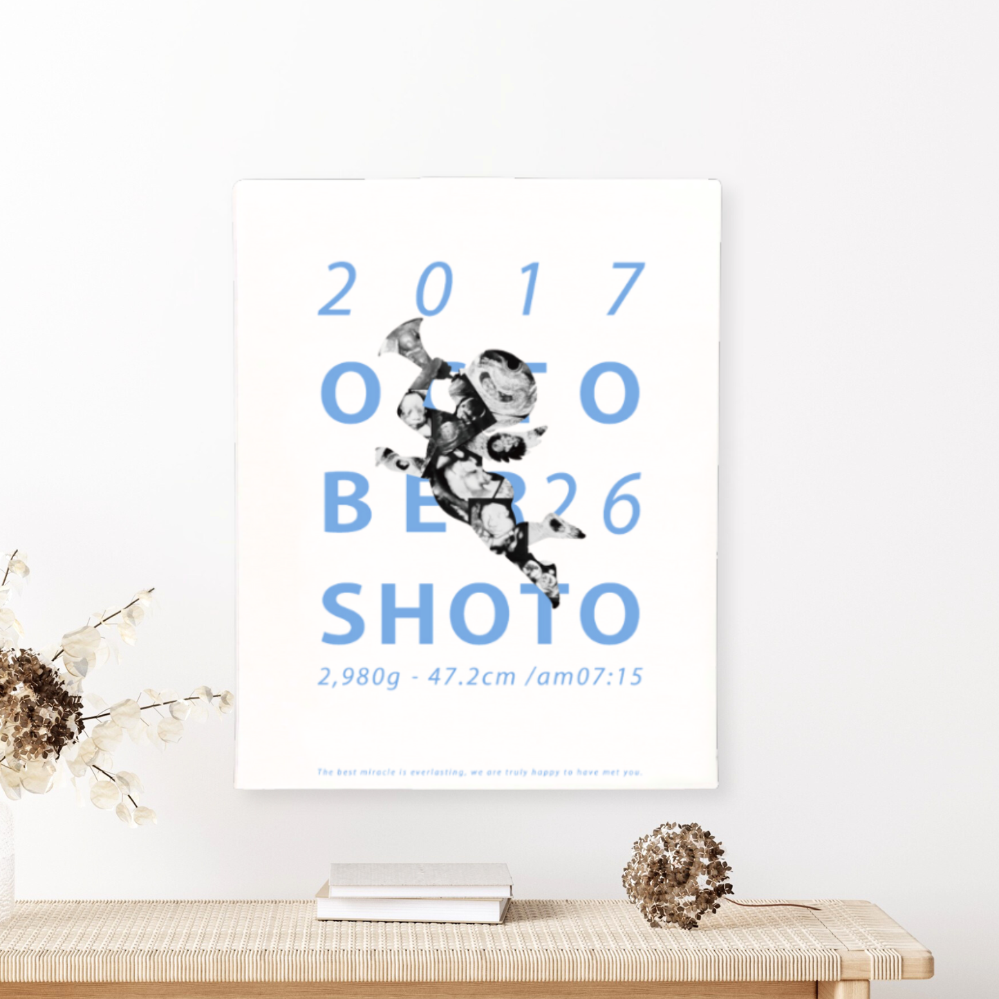 【セットでお得！30％OFF】天使 Blue ‐エコーキャンバス（エコー写真10~12枚）