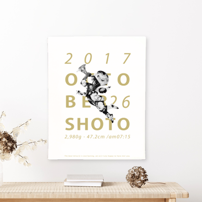 【セットでお得！30％OFF】天使 Gold‐エコーキャンバス（エコー写真10~12枚）
