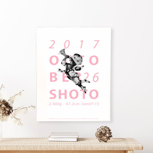 【セットでお得！30％OFF】天使 Pink‐エコーキャンバス（エコー写真10~12枚）